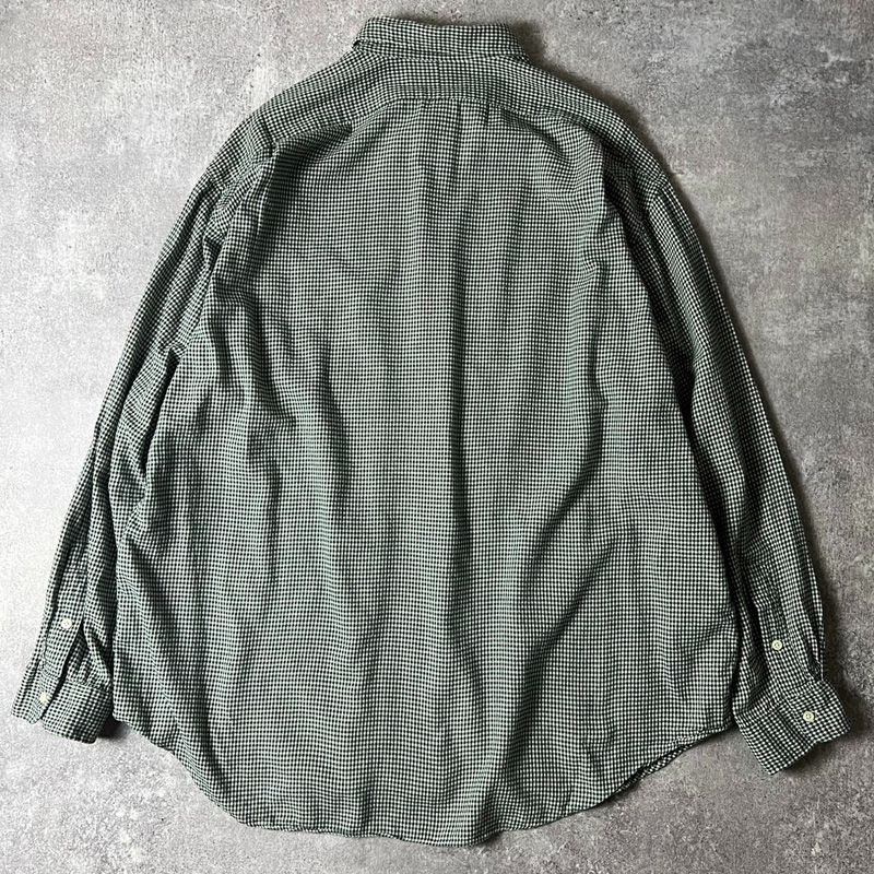 90s POLO RALPH LAUREN ギンガム チェック 長袖 コットン ライト