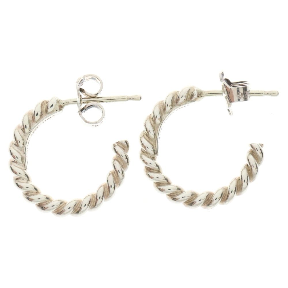 Tiffany ピアス　vintage TIFFANY&Co. ティファニー シグネチャー ピアス シルバー/K14YG