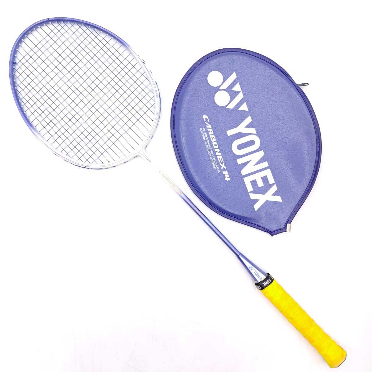 ②ヨネックスYONEXカーボネックスCARBONEX3デッドストック68 YONEX Carbonex20 ラケット2本セット 2U G5 ケース付き 貴重YONEX