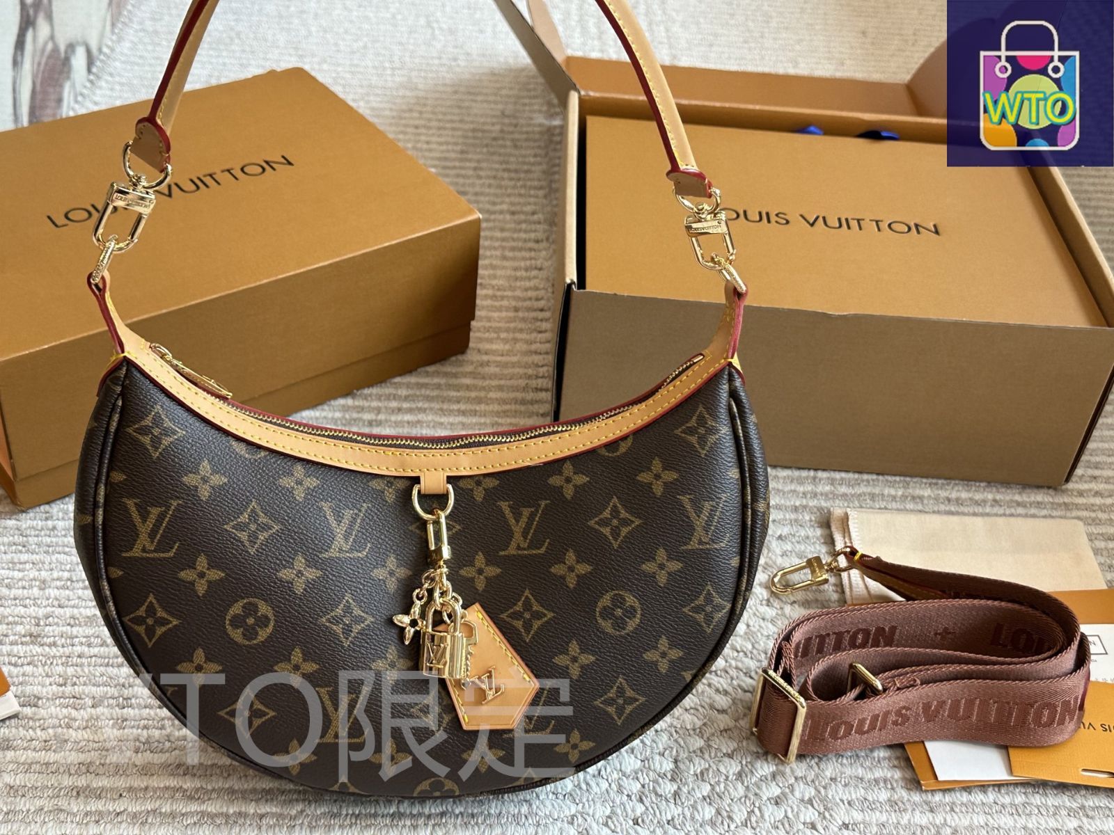 今日特価】Louis Vuitton ルイ・ヴィトン ループムーンバッグ 今日特価】Louis Vuitton ルイ・ヴィトン ループムーンバッグ