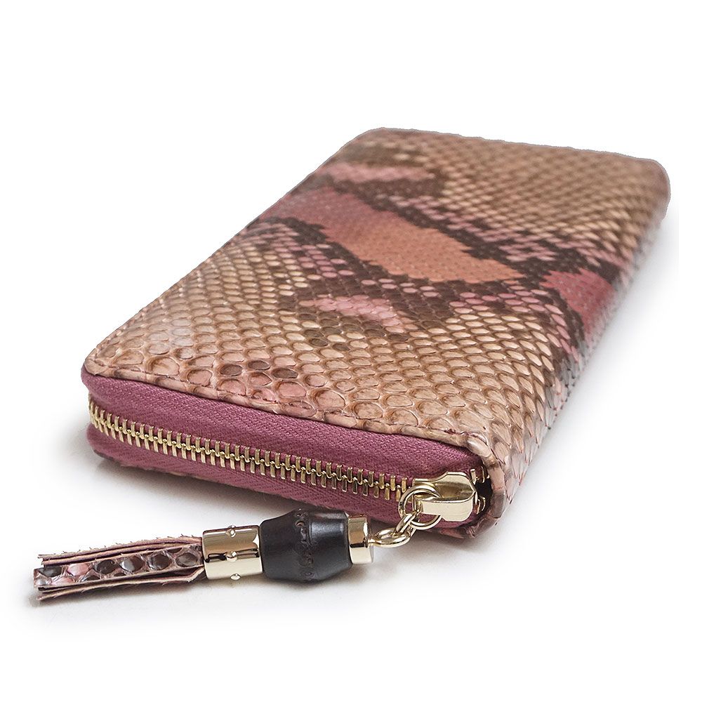 グッチ スウィング スイング バンブー ジップ ラウンドファスナー 長  