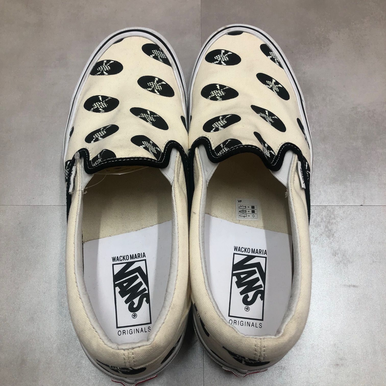 WACKO MARIA Vans by Vault レコード スリッポン スニーカー