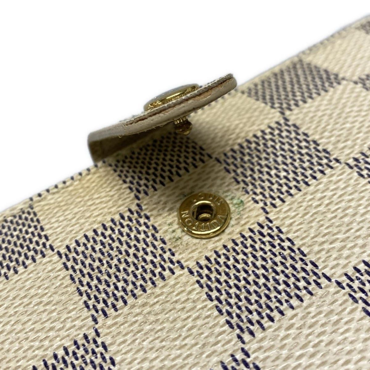 ルイヴィトン ダミエ ヴィエノワ エベヌ がま口 二つ折り財布 N61663