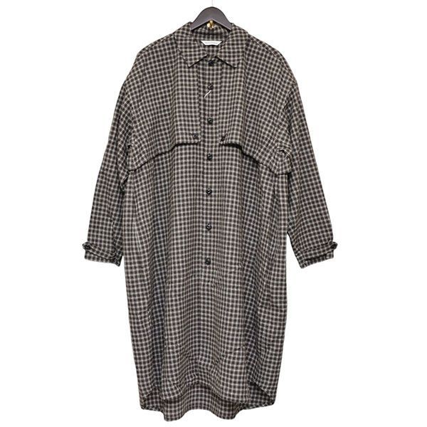 【12/21値下げ】 ARTS＆SCIENCE　アーツアンドサイエンス　22AW　Trench shirt long　チェック柄トレンチシャツコート　0223-U6155-3244　8054000168958
