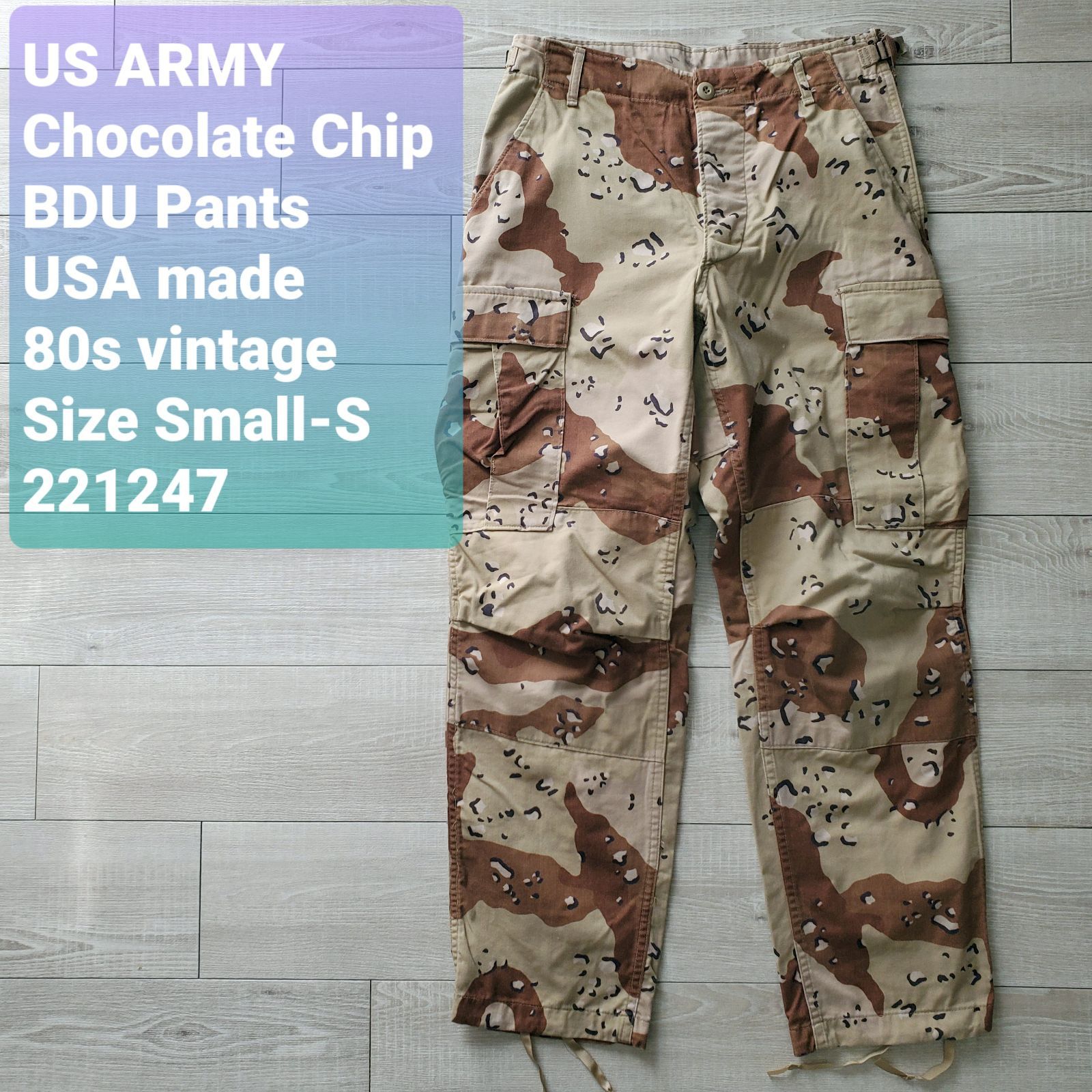 WINFIELD MFG□美品 80s vintage USA製 米軍 U.S.ARMY チョコチップ