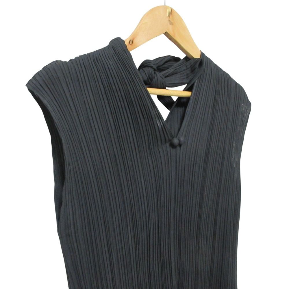 ☆美品☆ ISSEY MIYAKE FETE プリーツ　ノースリーブ　気球　総柄 ☆美品☆ ISSEY MIYAKE FETE プリーツ ノースリーブ 気球 総柄