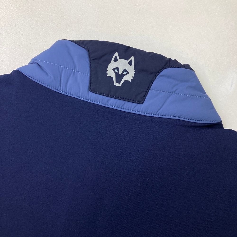 【バーゲンSALE】 サイズ M GREYSON グレイソン MFA24O41 中綿ベスト YUKON 1 2 ZIP VEST ブルー系 240101516809 ゴルフウェア メンズ ストスト シンプルさが際立つ