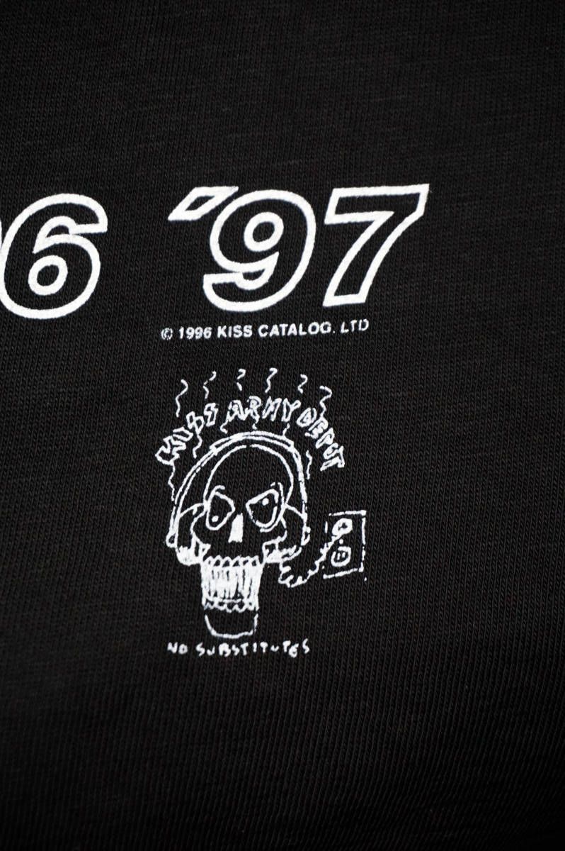 USA製 KISS ALIVE / WORLDWIDE TOUR ‘96 ‘97 L BLACKPINK ROSE着 90年代 90’s ビンテージ デッドストック ロックTシャツ バンドT