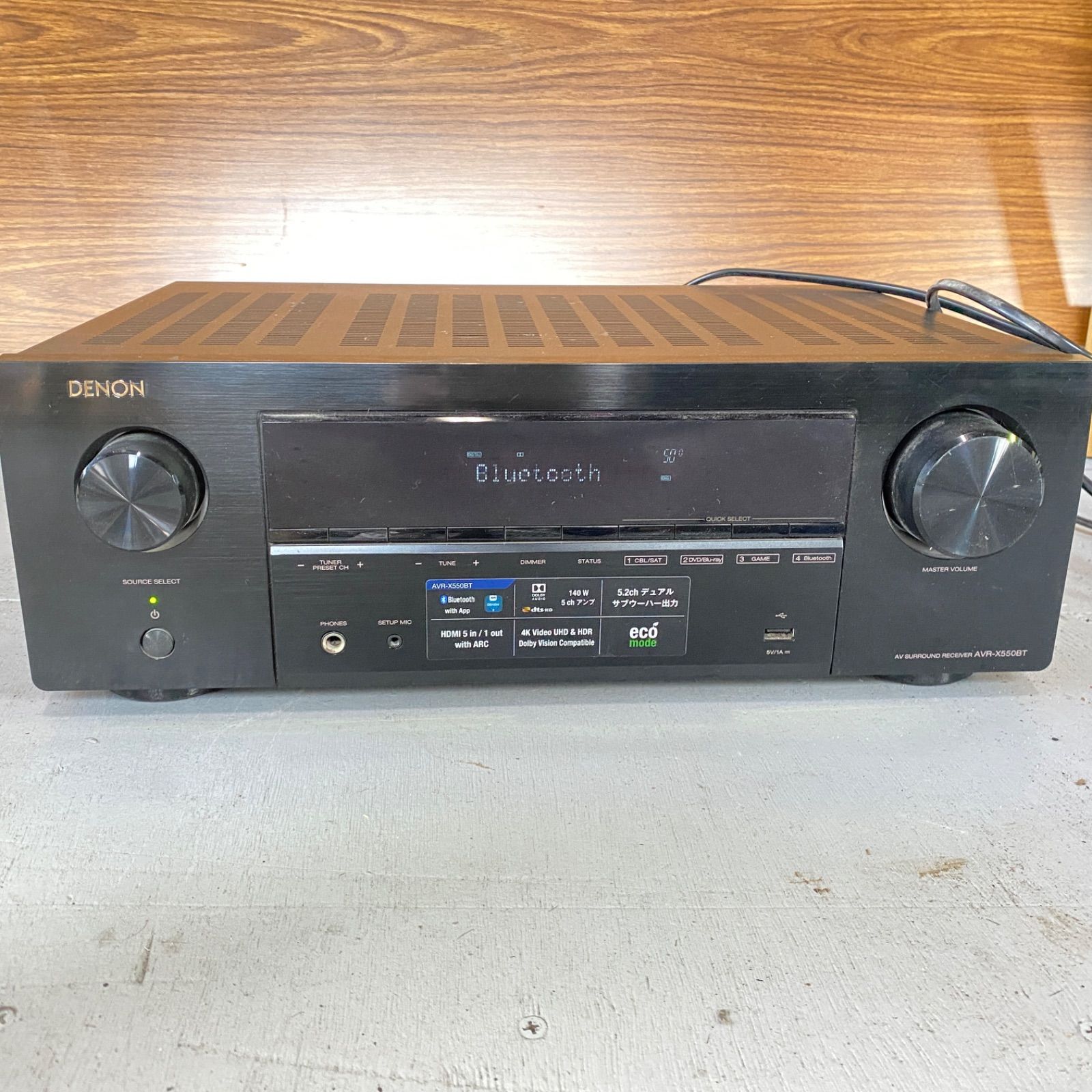 DENON avr-x550bt アンプ 2019年製 - メルカリ