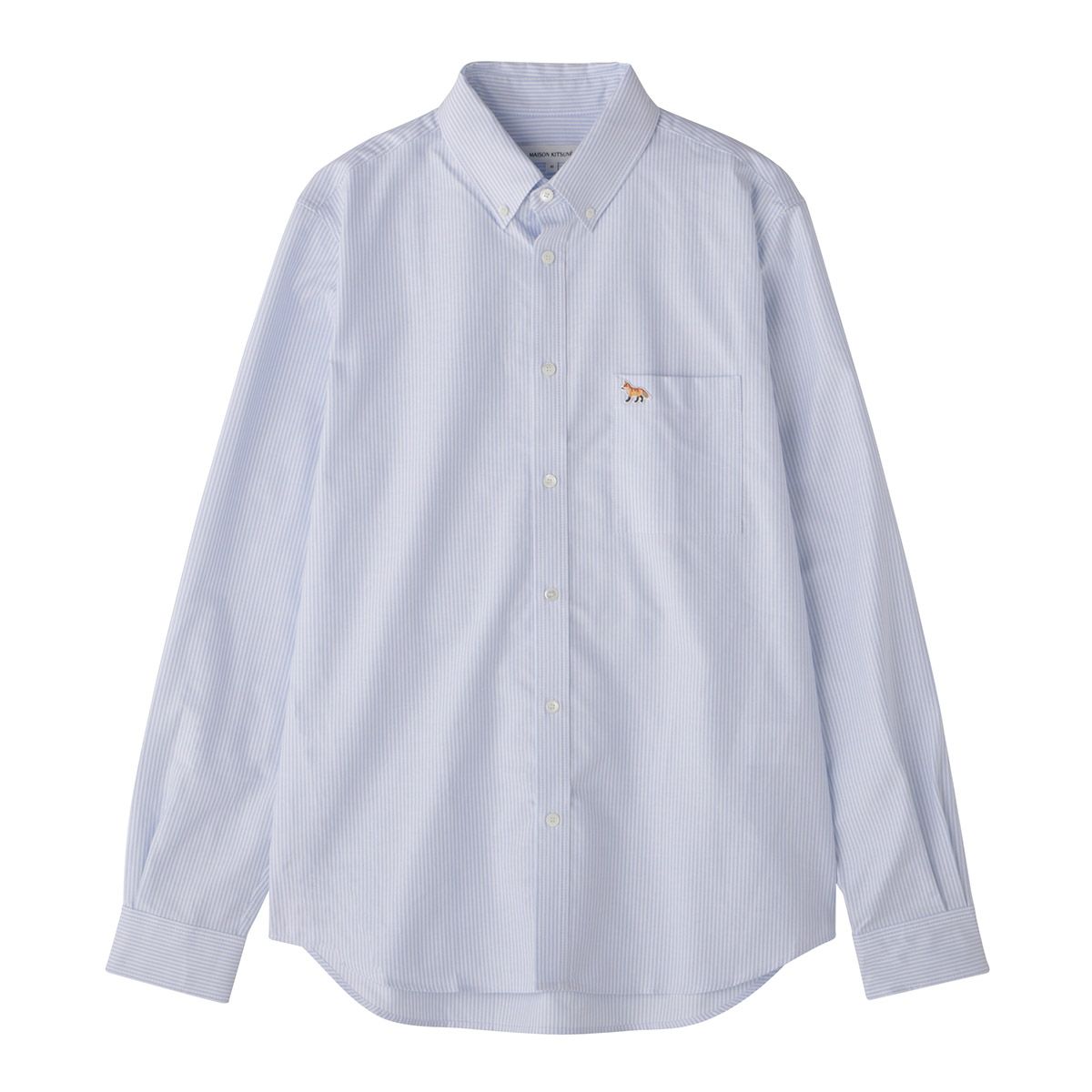 新品 メゾン キツネ MAISON KITSUNE シャツ ストライプ 
