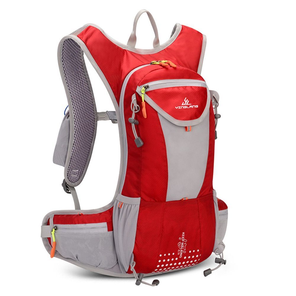 レッド  ランニングリュック 大容量 15L lyrb10204 ランニング バックパック サイクリングバッグ サイクリングリュック ランニングバッグ リュックサック リュック 15L メンズ レディース ランニ