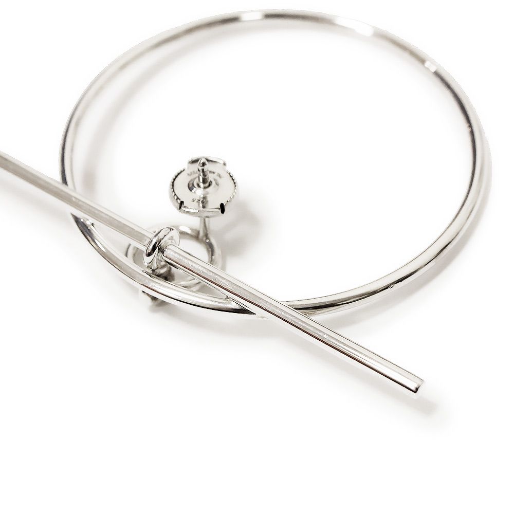 エルメス ピアス フープ シェーヌダンクル アンシェネPM シルバー