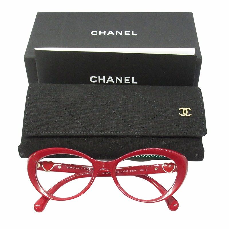美品 24ss シャネル CHANEL キャッツアイ シェイプ 眼鏡 サングラス