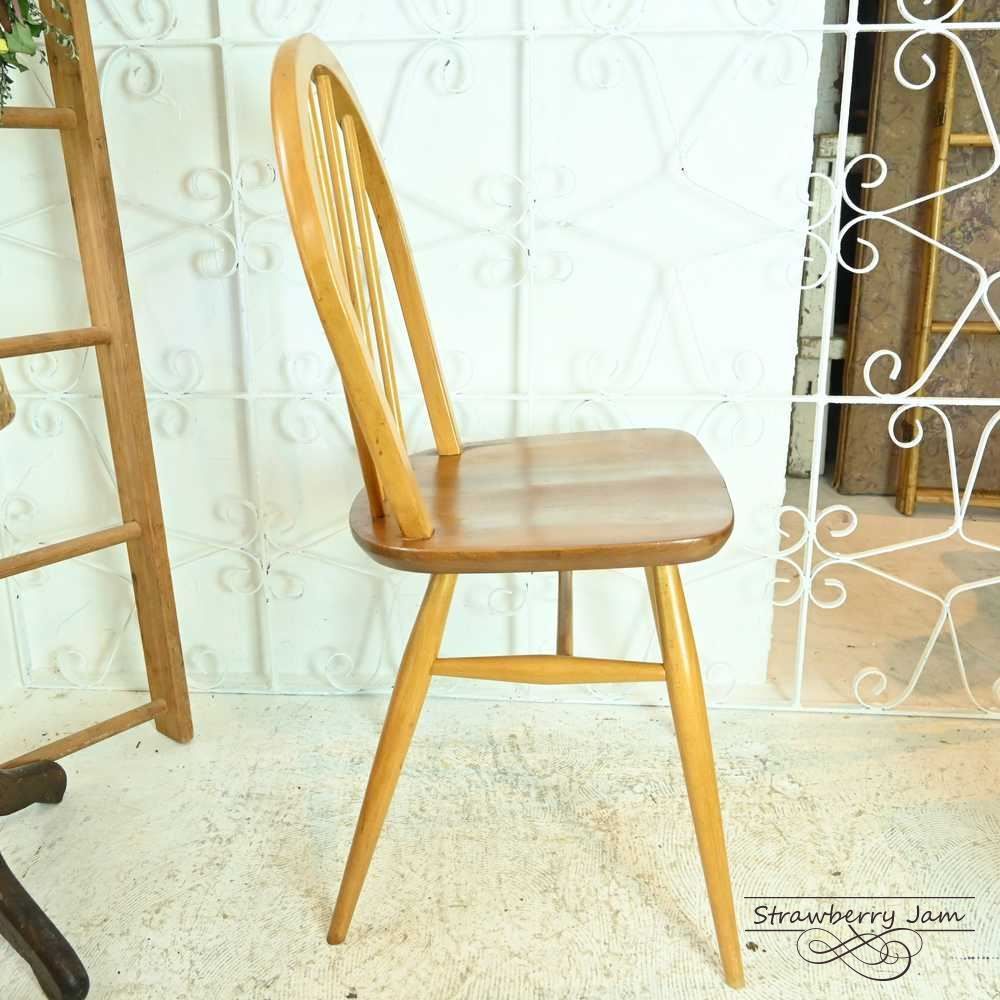 L3705-300-2 英国ヴィンテージ ERCOL フープバックチェア 4本 L3705-300-4 英国ヴィンテージ ERCOL アーコールチェア フープバック