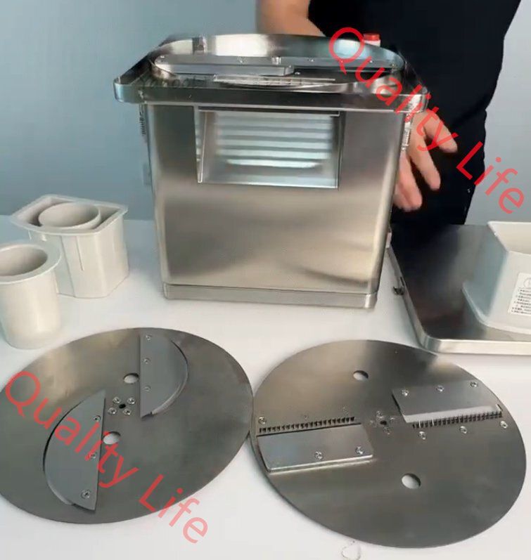 多機能野菜スライサー 電動野菜ダイサー 野菜フルーツカッター 千切り機 キューブ切断機 単相 100V