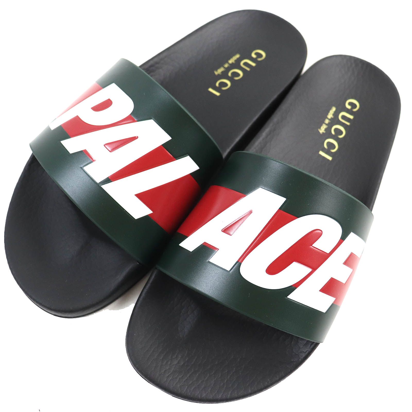 未使用品△GUCCI グッチ Palace パレス 723353 コラボ ロゴ ラバー 