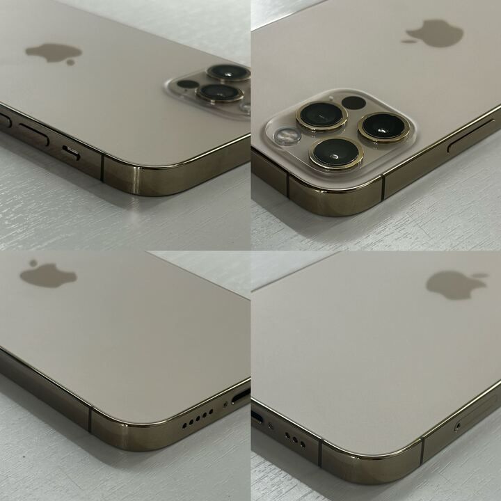 中古．美品】iPhone 12Pro ゴールド 128GB AU〇 【IMEI