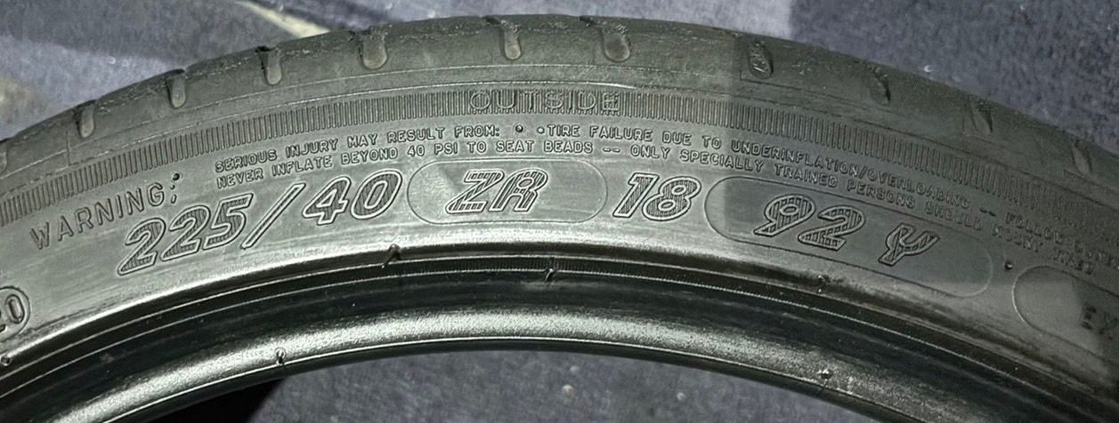 ☆送料無料☆【2020年製造】【溝7分山】MICHELIN PilotSport3 1本  225/40R18  ASP2223