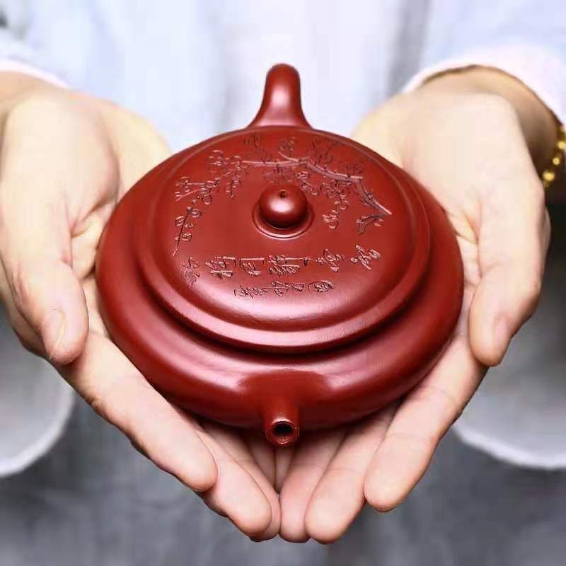 本物 紫砂壷 宜興紫砂 朱泥 中國 唐物 急須 煎茶道具 中国古美術