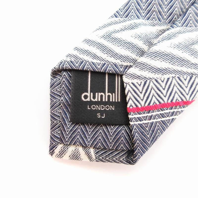 ダンヒル dunhill 美品 ネクタイ レギュラータイ 総柄 シルク