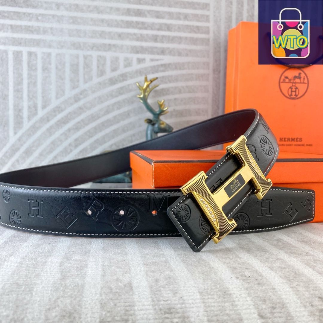 HERMES エルメス ロゴ柄 ベルト01-1 - メルカリ