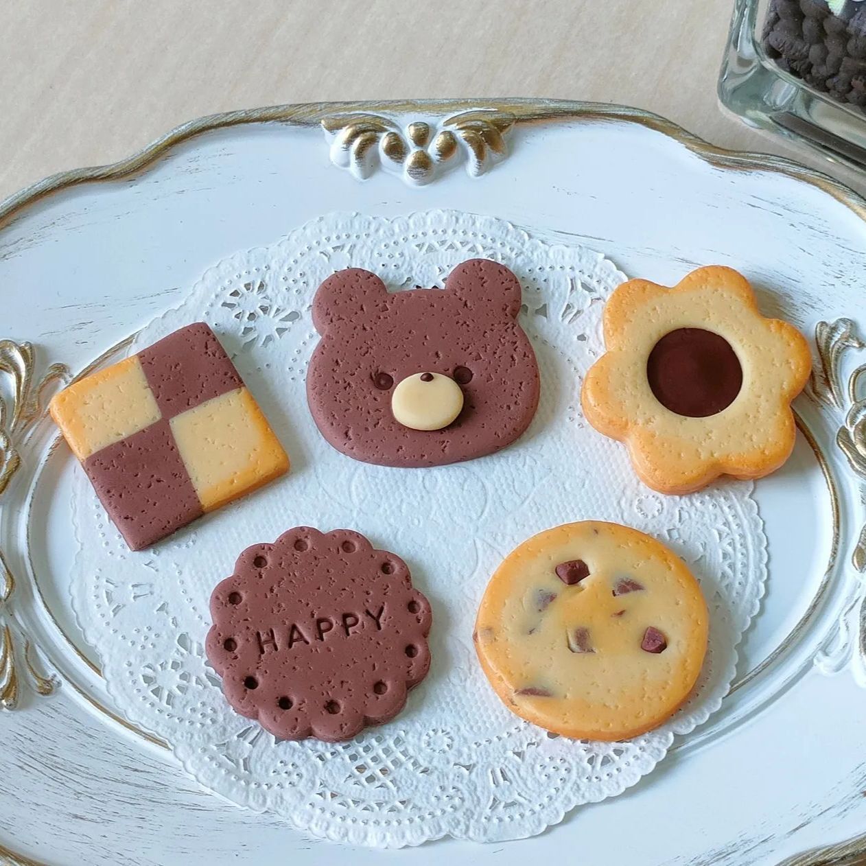 樹脂粘土 チョコレートクッキーアソート 5個セット フェイク