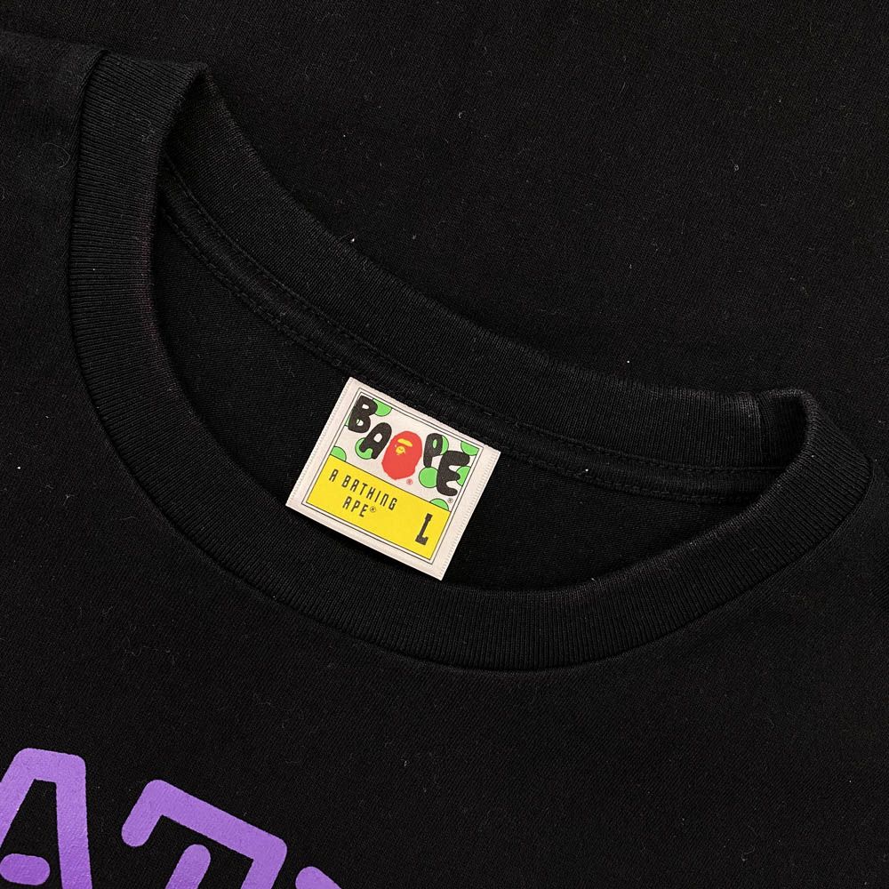[大人気]　アベイシングエイプ　ポロシャツ　プリント◎　カレッジロゴ　存在感◎ ベイプバイアベイジングエイプ BAPE BY A BATHING APE カレッジ