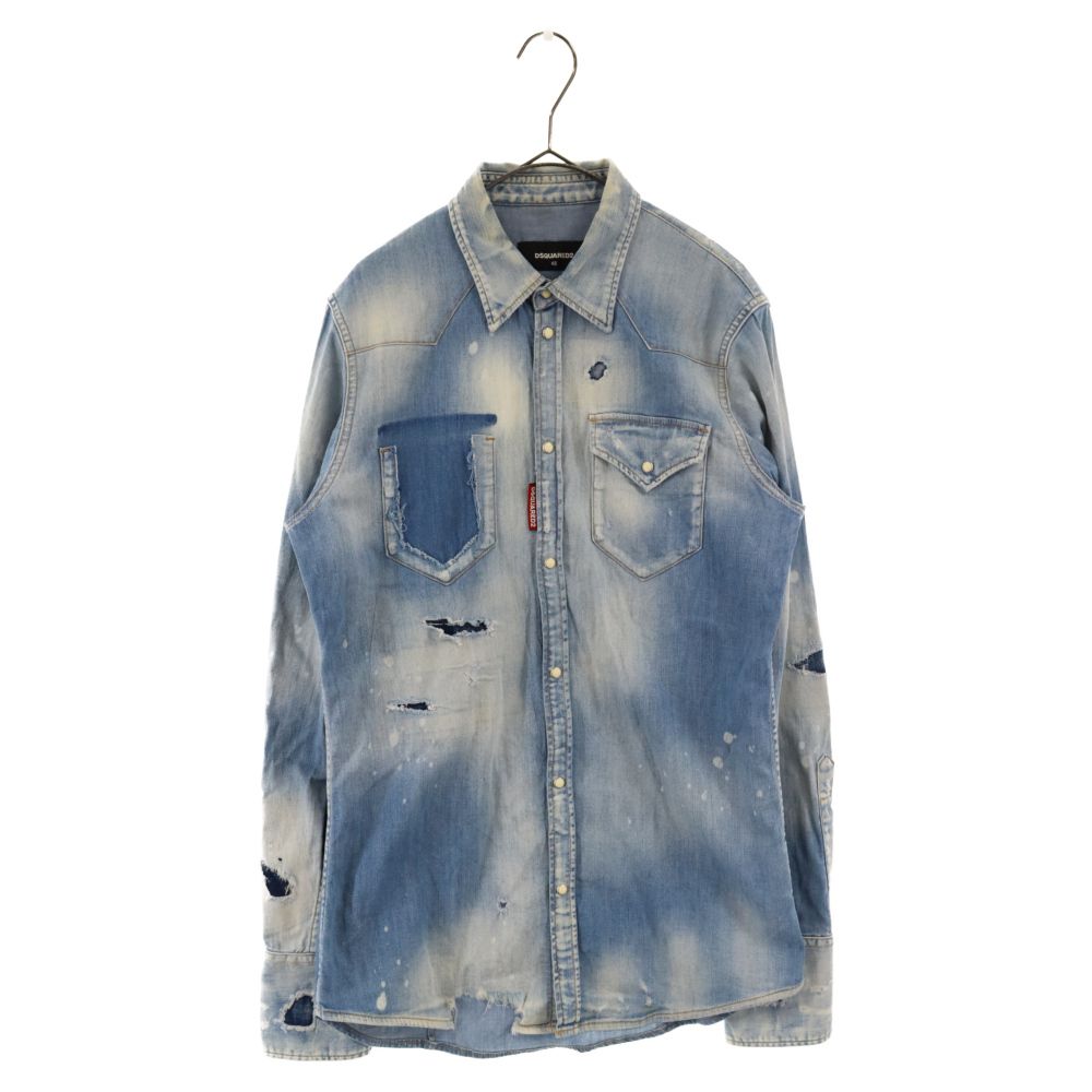 DSQUARED2 (ディースクエアード) 19SS 6.5oz WESTERN SHIRT
