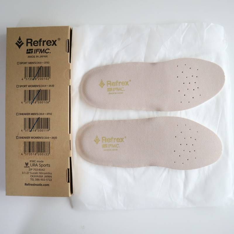 ♥ Refrex IFMC スニーカーインソール リフレックス イフミック 自分で作れる 世界で唯一のオーダーメイドインソール レディース 22〜25cm 日本製 クッション性 疲れにくい