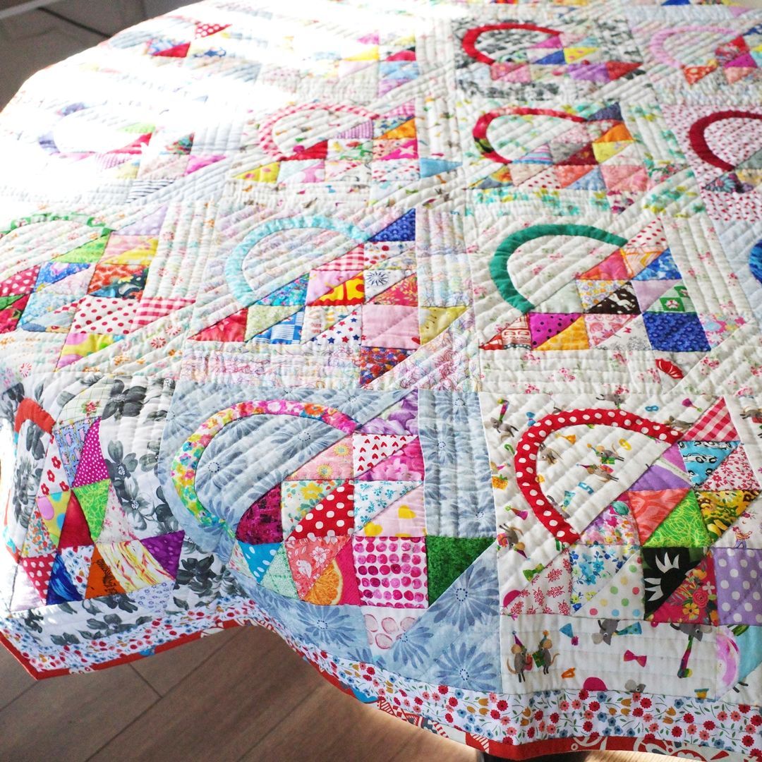 パッチワークキルト　ビンテージ　ハンドメイド ヴィンテージハンドメイドパッチワークキルト、インドのボヘミアン