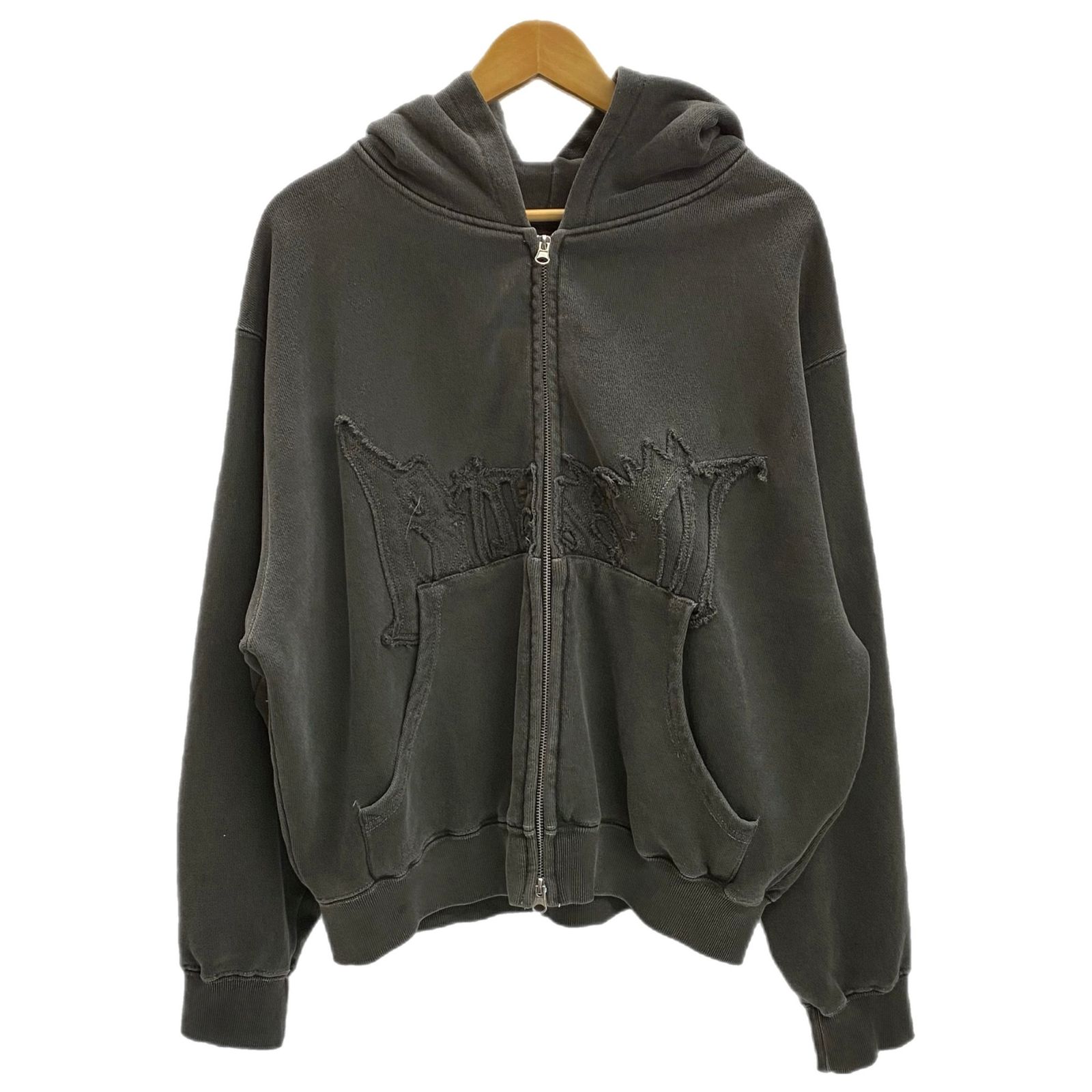 BLESSU パーカー ブラック L BLESSU ジップパーカー zip hoodie
