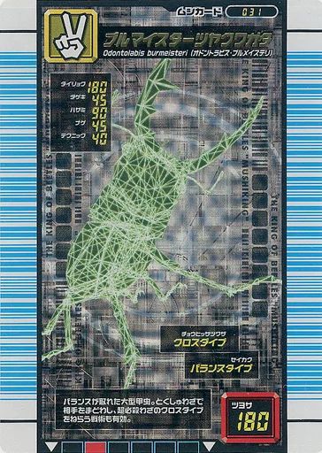 中古】ムシキング 031[銀]：ブルマイスターツヤクワガタ - メルカリ