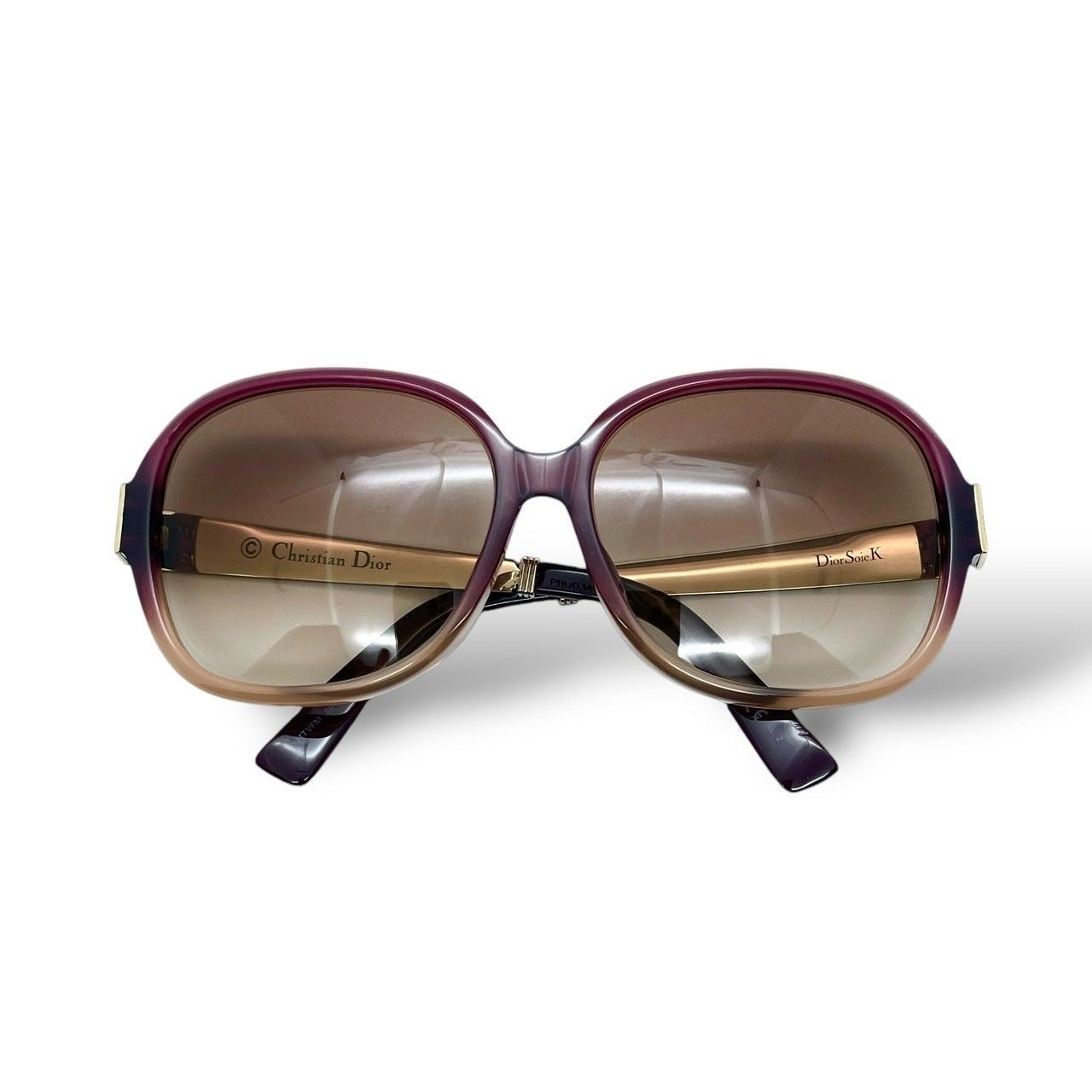 上美品⭐️Christian Dior】 クリスチャン ディオール オーバルフレームサングラス ブラウンハニー VOLUTE2F 401JS  62□15 120 Optyl フレーム イタリア製 （AYA） 24092902000NGT - メルカリ