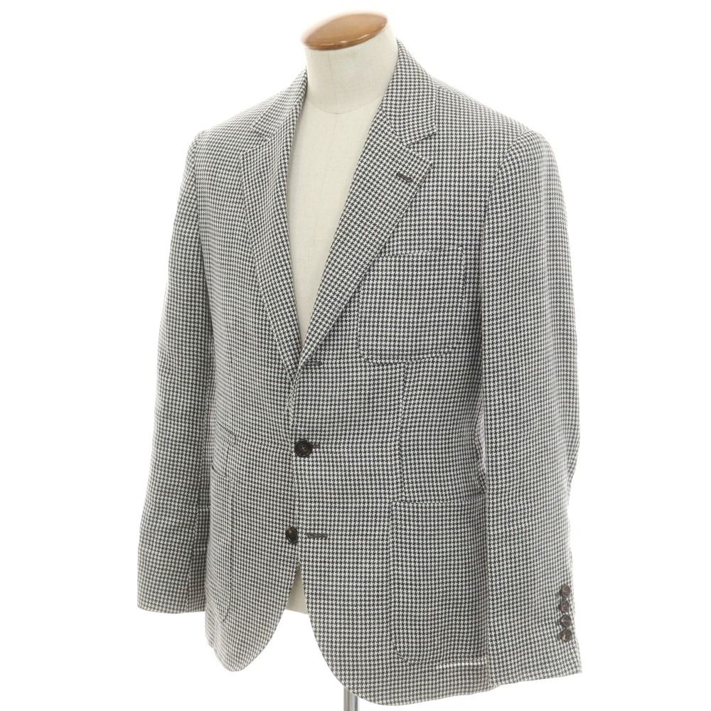 BRUNELLO CUCINELLI リネンウールシルク ハウンドトゥースJKT BRUNELLO CUCINELLI リネンウールシルク ハウンドトゥースJKT