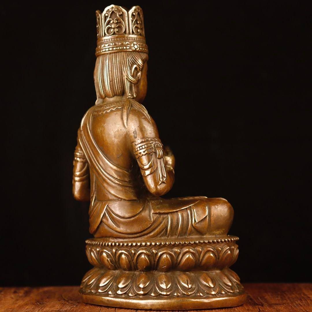 如来様仏像  仏教美術  仏像  銅製  工芸品 美術品 置物 密教大日如来仏像 工芸品 美術品 置物 - メルカリ