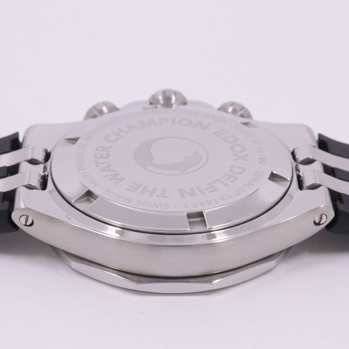 EDOX エドックス デルフィン クロノグラフ 腕時計 純正ベルト 10109 EDOX エドックス デルフィン クロノグラフ クォーツ メンズ