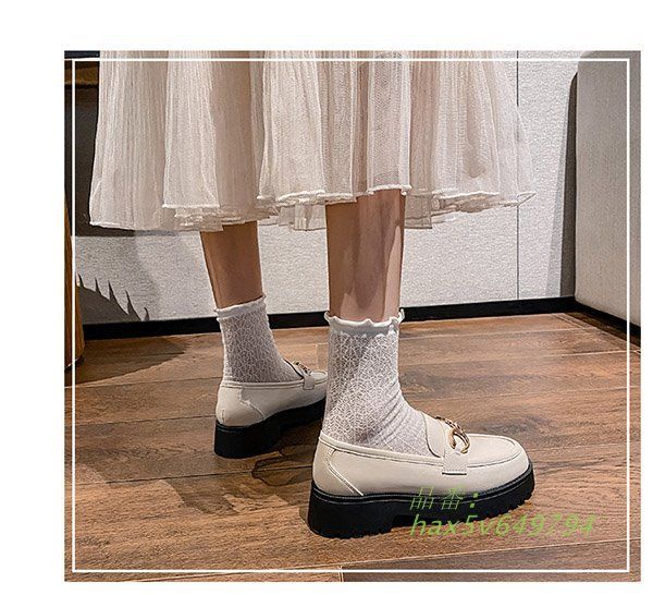 レディース 靴 パンプス ローファー 防水 美脚 大きいサイズ レトロ 歩きやすい 春秋 カジュアル 卒業式 通学 通勤 ファッション 学生 厚底 hax5v649794 KIN-KAAI_COM