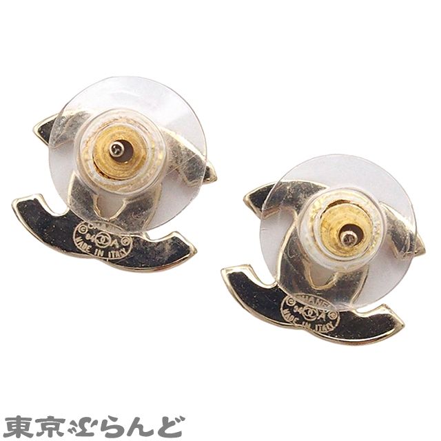 シャネル CHANEL ココマーク ピアス 04A ゴールド メタル ライン