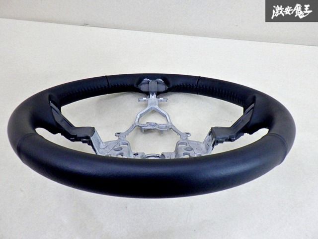 JB74Wジムニーシエラ 純正レザーステアリング ハンドルGS111-15850 キレイ！】 スズキ 純正 JB74 ジムニー シエラ レザー
