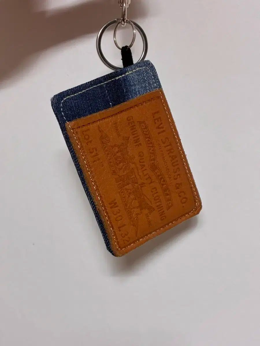 リサイクルハンドメイド LEVI S リーバイス タブ カードウォレット