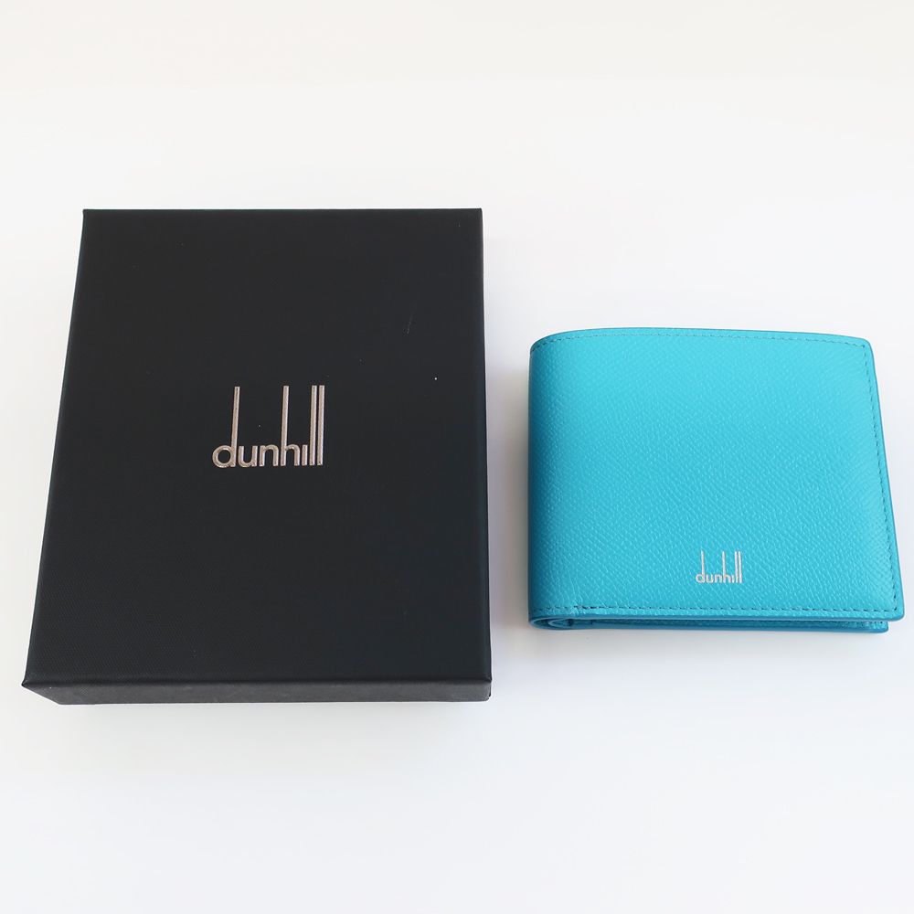 プラダ 二つ折り札入れ 札入れ マネークリップ式 レザー ネイビー