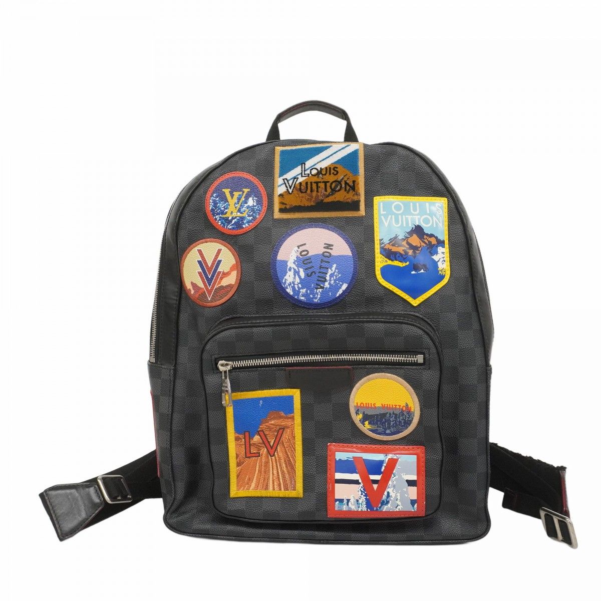 5fc2645 ルイヴィトン リュック デイパック ダミエ グラフィット LV アルプスコレクション ジョッシュ N40042 ブラック マルチ メンズ