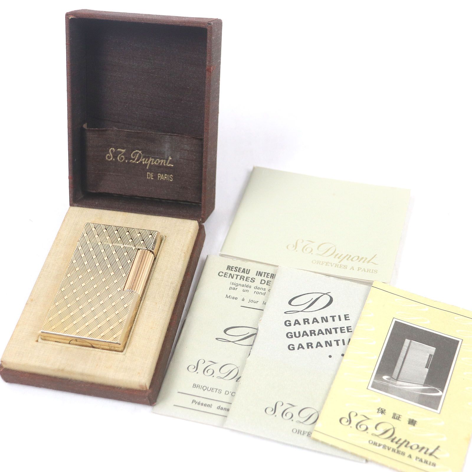 極美品□Dupont デュポン ライン1 ロング ダイヤモンド チェック 極美品□Dupont デュポン ライン1 ロング ダイヤモンド チェック