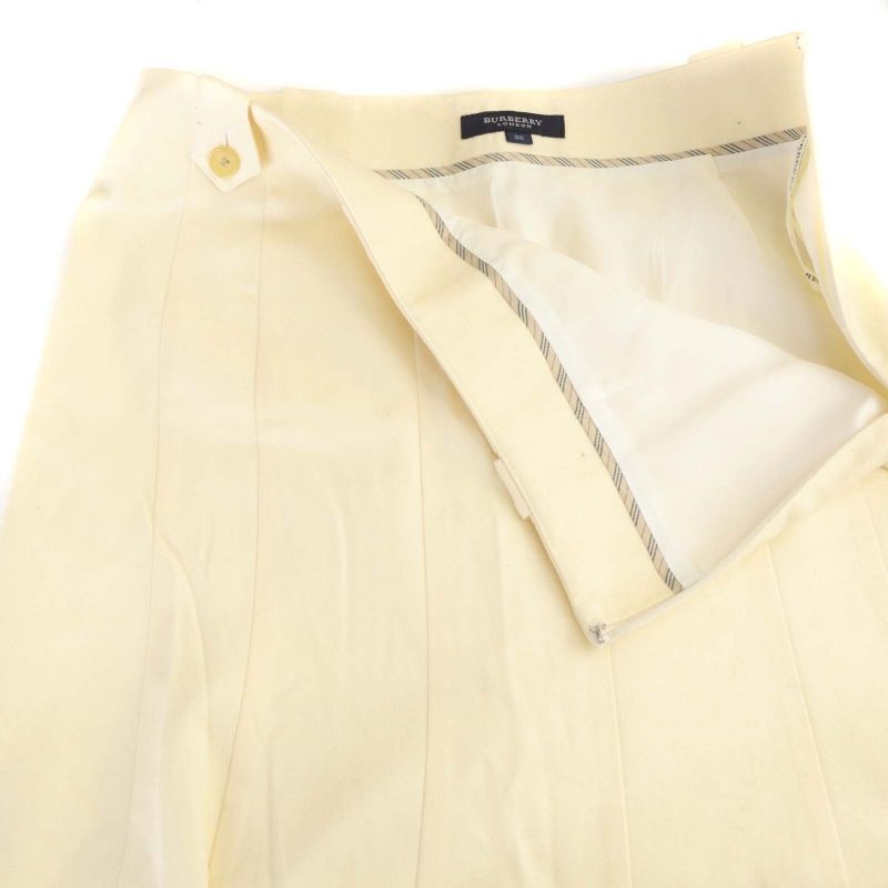 バーバリー ロンドン BURBERRY LONDON フレアスカート ひざ丈 38