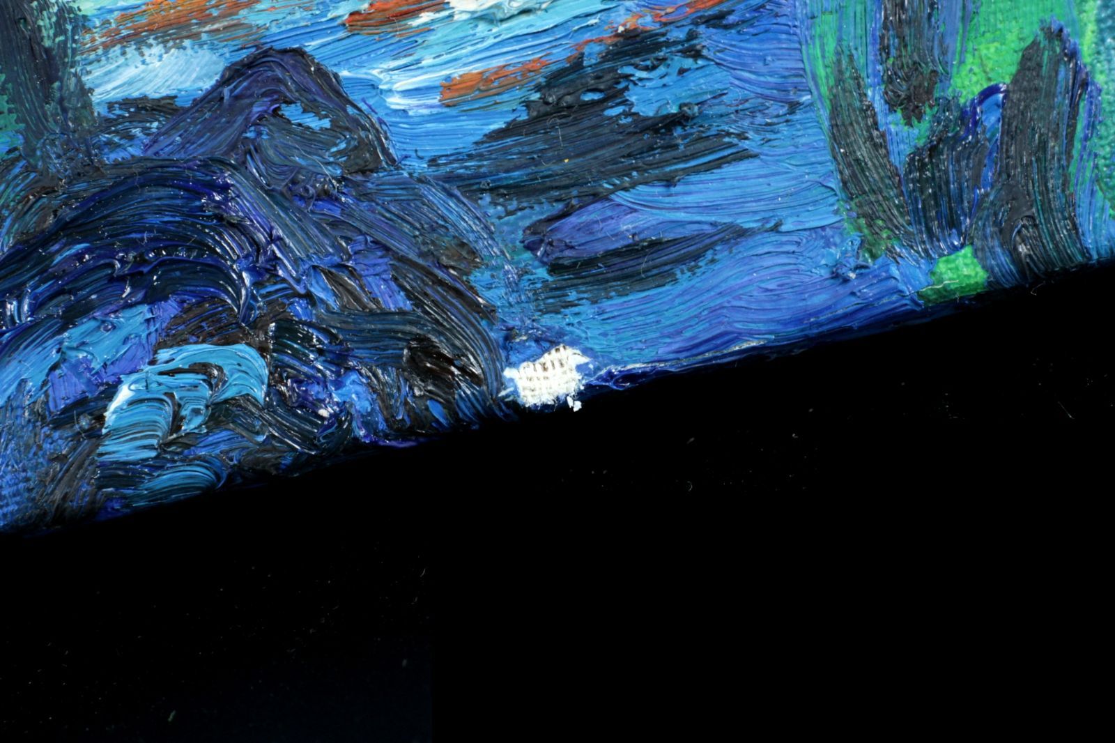 フィンセント・ファン・ゴッホ 「星月夜」肉筆油彩12号 唐物 骨董 古