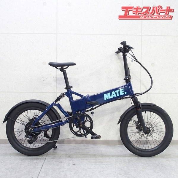 送料込mate fusion MATE 折りたたみ式電動アシスト自転車 ネイビー MATE Fusion / メイトフュージョン【MATE.BIKE JAPAN OFFICIAL】