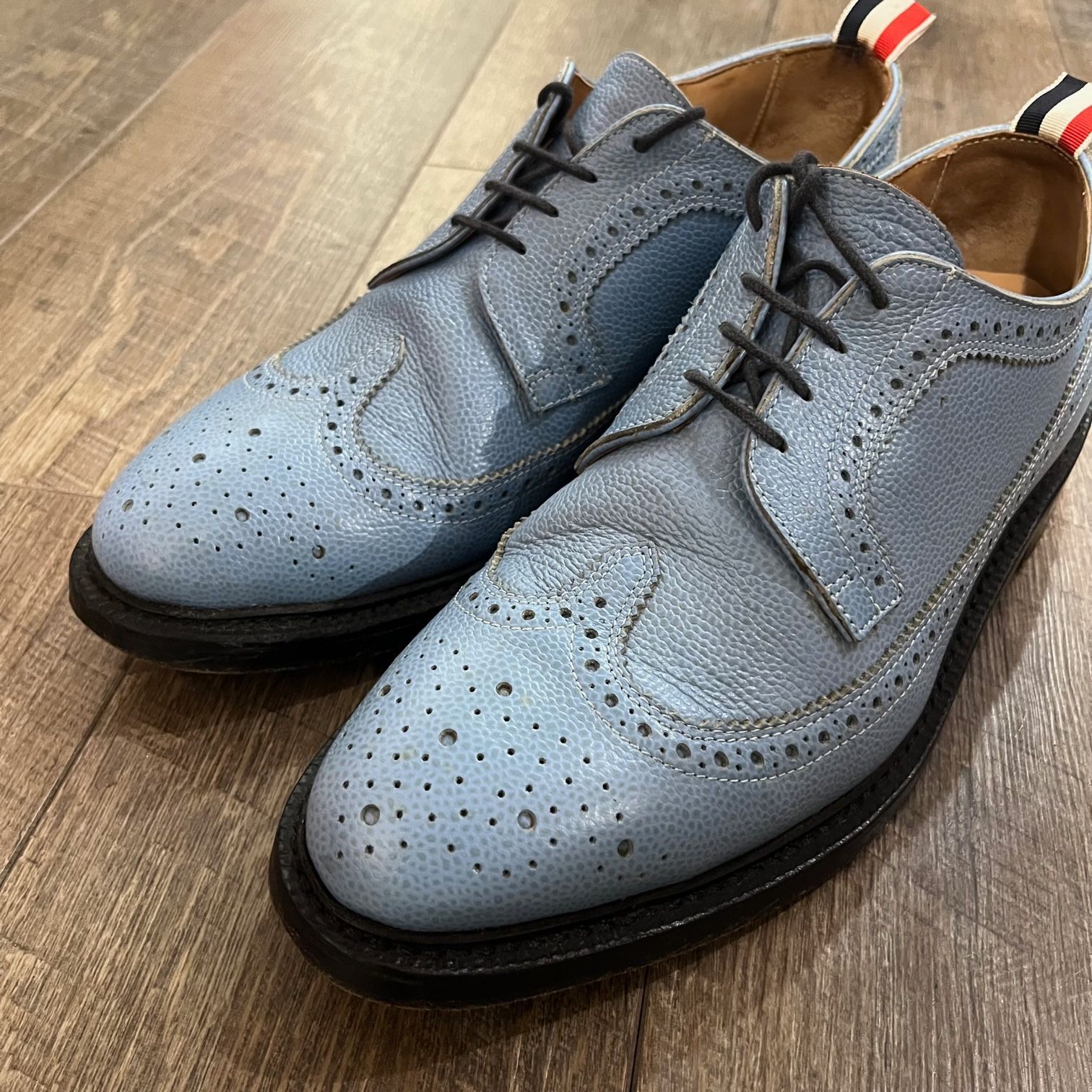 THOM BROWNE ウィングチップ レザー シューズ 革靴 短靴 トムブラウン 