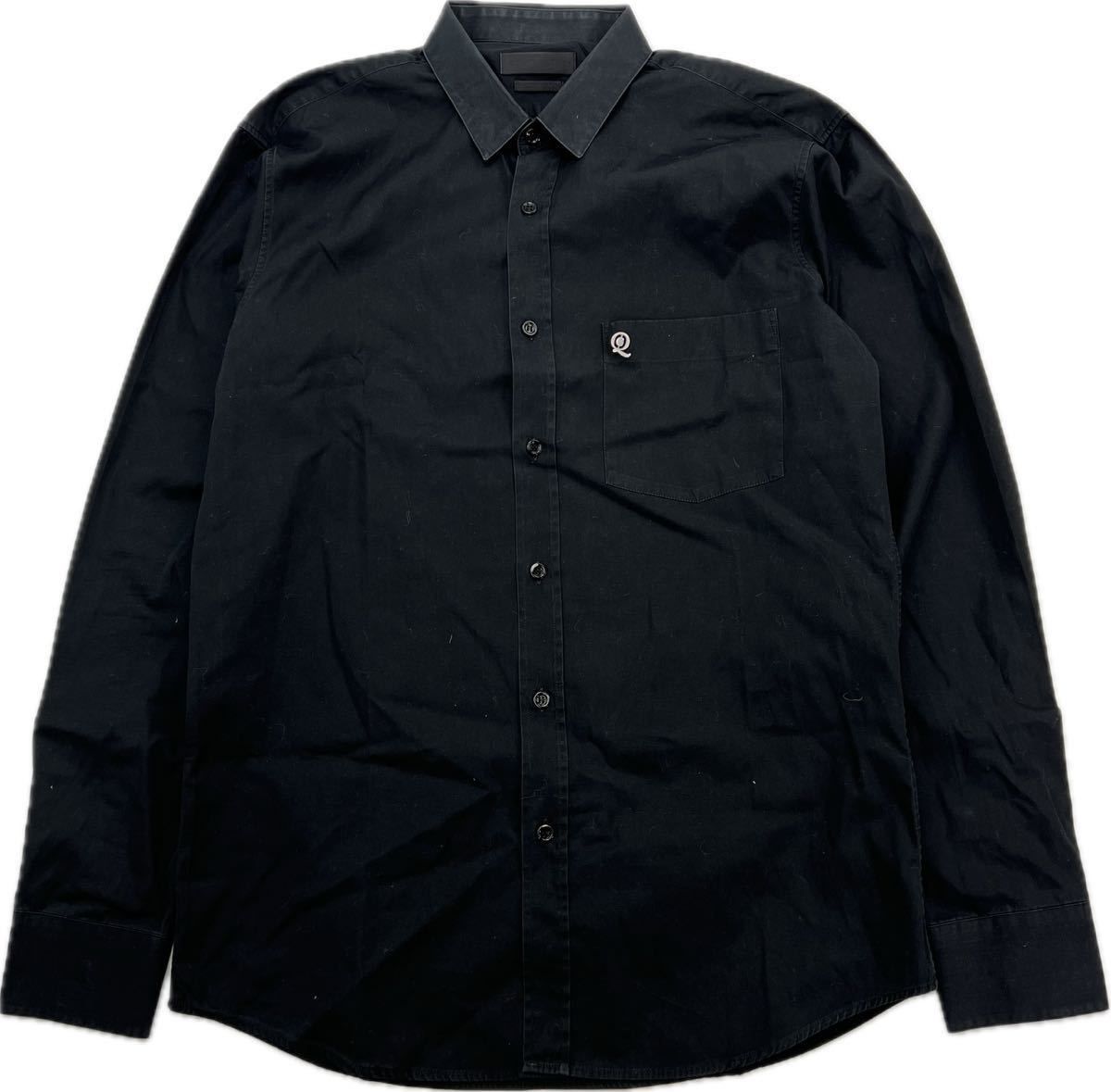 Alexander McQueen ☆ イタリア製 ドレス シャツ 長袖 ブラック 48 McQ 
