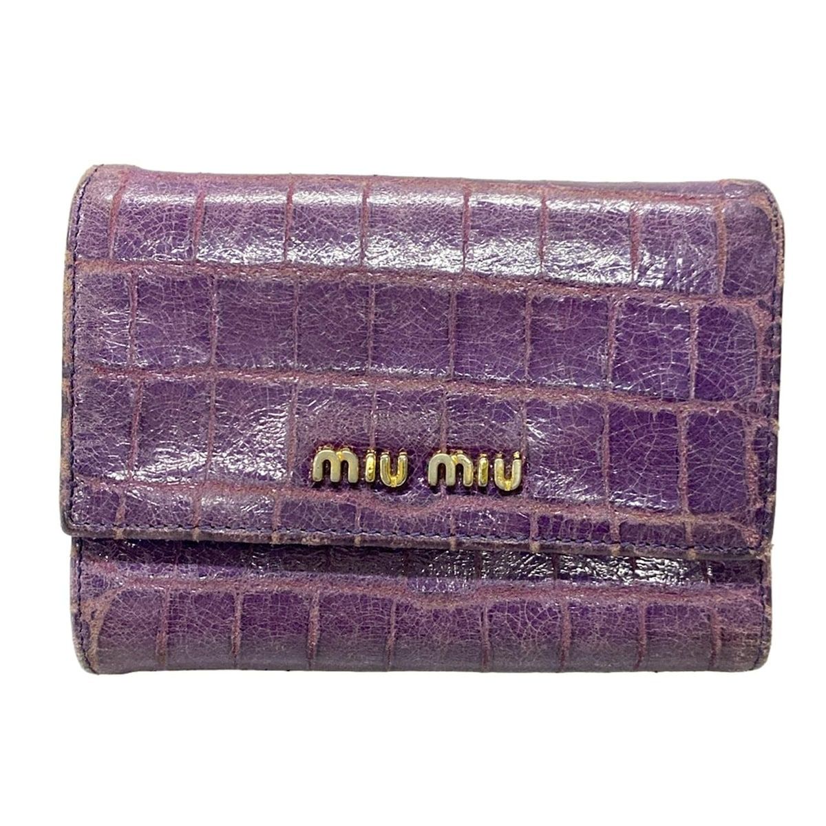 ⭐極美品⭐miumiu　マテラッセ　三つ折り　財布　コンパクト 楽天市場】MiuMiu ミュウミュウ 三つ折り財布 マテラッセ MATELASSE