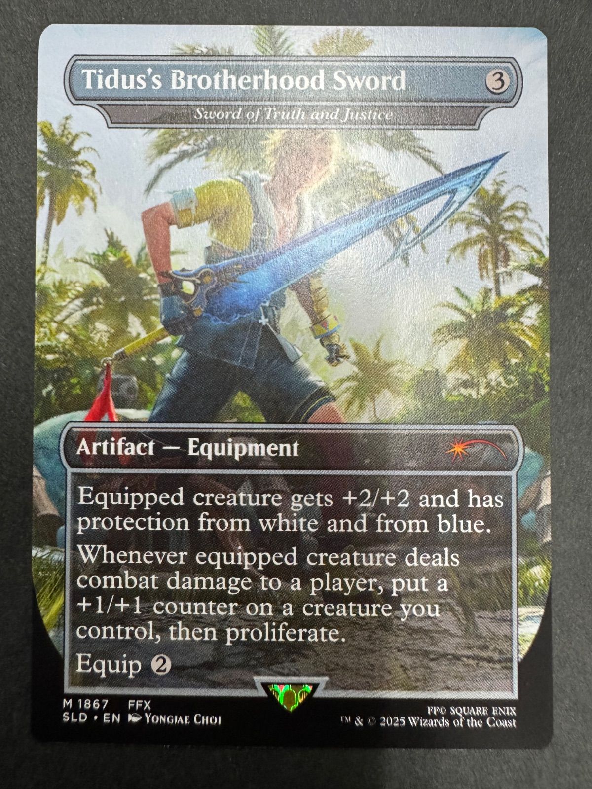 MTG ティーダのフラタニティ 真理と正義の剣 英語 ボーダーレス